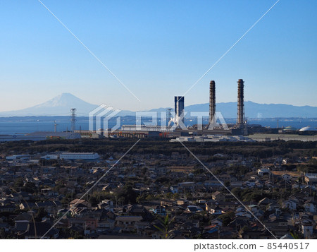 Mt. Fuji and Futtsu Thermal Power Station 85440517