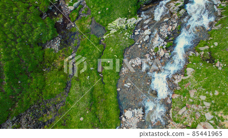 Amazing nature at Timmelsjoch high alpine road in Austria 85441965