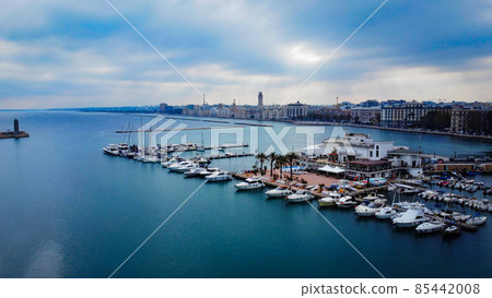 Port of Bari at the Italian east coast Port of Bari at the Italian east coast 85442008