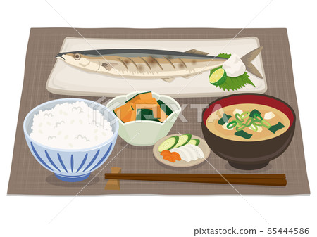 烤魚套餐（秋刀魚） 85444586