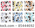 [Swatch] 6 colors of Scandinavian heart textiles 85444692