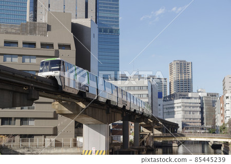 Scenery of Minato Ward, Kaigan / Shibaura district where the monorail is coming Scenery of Minato Ward, Kaigan / Shibaura district where the monorail is coming 85445239