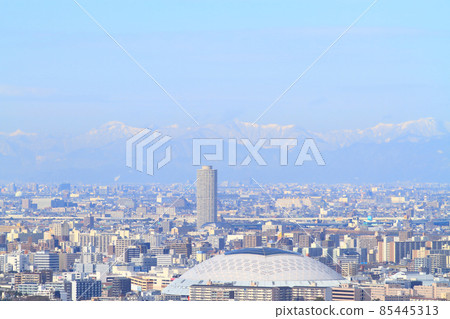 Scenery of Nagoya city, Nagoya Dome and its surroundings 85445313