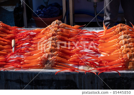 Red crab in winter season Red crab in winter season 85445850