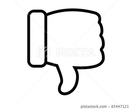 Simple hand icon hand sign good sign - Stock Illustration [85447121 ...