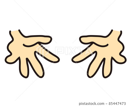 石頭剪刀布手標誌矢量圖 85447473