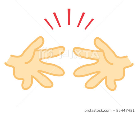 石頭剪刀布手標誌矢量圖 石頭剪刀布手標誌矢量圖 85447481