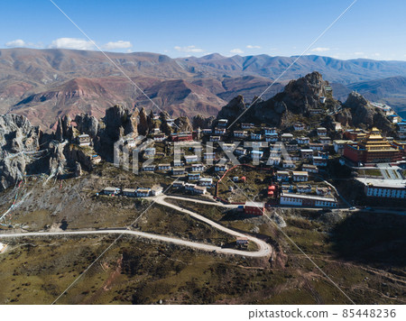 Landscape in zizhu temple in Tibet,China Landscape in zizhu temple in Tibet,China 85448236