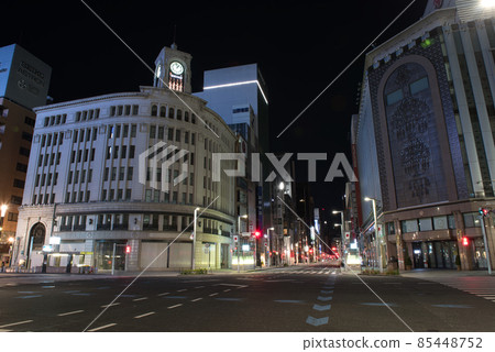 Ginza red light version with nobody Ginza red light version with nobody 85448752