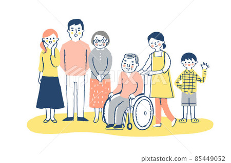 輪椅爺爺，幫手和家人 85449052