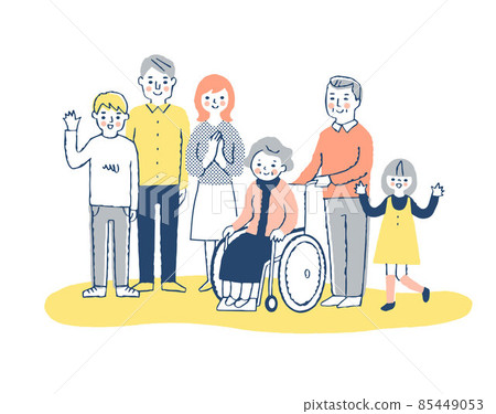 輪椅奶奶和家人 輪椅奶奶和家人 85449053