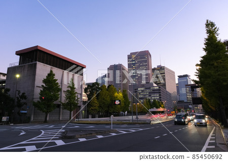 Chiyoda-ku, Tokyo Kasumigaseki at dusk Roppongi-dori Chiyoda-ku, Tokyo Kasumigaseki at dusk Roppongi-dori 85450692