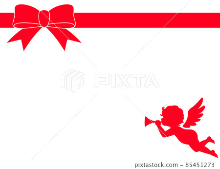 Angel and Ribbon Valentine Frame 3 85451273