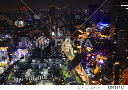 Namba Parks, illuminations and night view Namba Parks, illuminations and night view 85451581