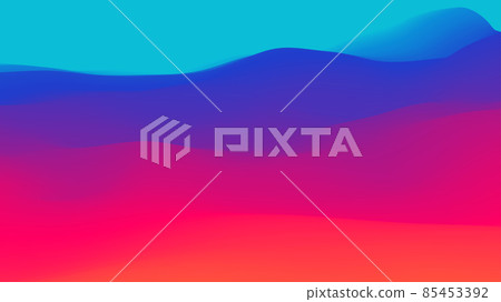 Purple blue red yellow gradient wave. Neon gradient graphic color background. Vector illustration, fluid vibrant wave. Purple blue red yellow gradient wave. Neon gradient graphic color background. Vector illustration, fluid vibrant wave. 85453392