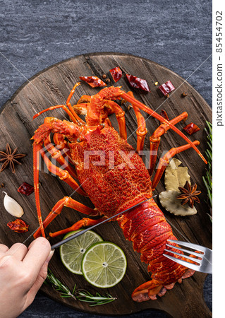 Dragonfly 餐廳 薮勮拼板 cooked boiled lobster lobster Dragonfly 餐廳 薮勮拼板 cooked boiled lobster lobster 85454702