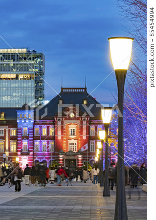 [Cityscape]東京站丸之內站大樓燈飾 85454994