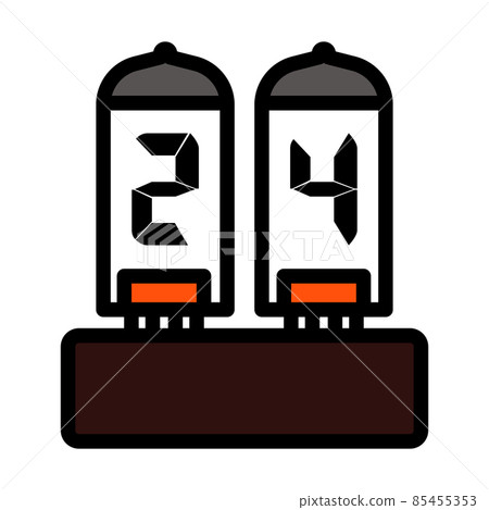 Electric Numeral Lamp Icon Electric Numeral Lamp Icon 85455353