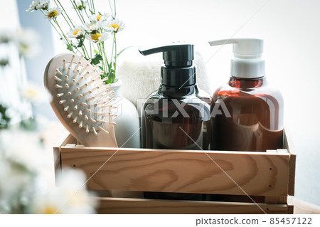 Shampoo and conditioner Natural hair care image material 85457122