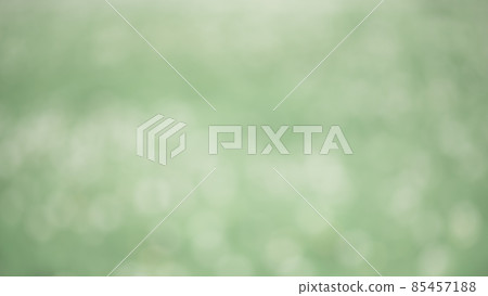 Horizontal defocused abstract background. Green blur pattern 85457188