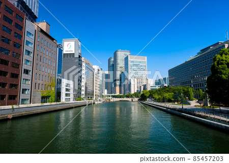 大阪中之島淀屋橋的摩天大樓 大阪中之島淀屋橋的摩天大樓 85457203