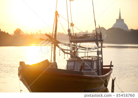 Boat on Sri Lanka 85458760