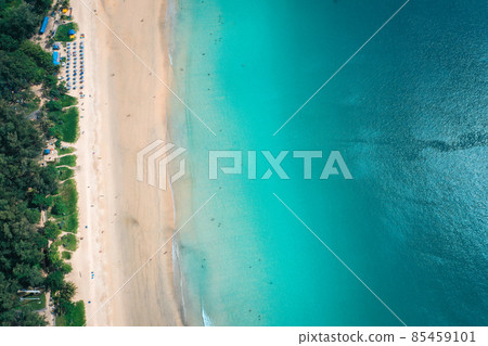 Aerial view of Nai Harn beach in Phuket, Thailand Aerial view of Nai Harn beach in Phuket, Thailand 85459101
