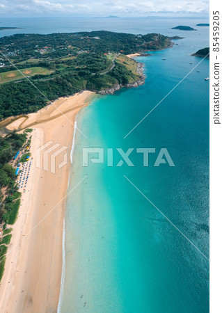 Aerial view of Nai Harn beach in Phuket, Thailand Aerial view of Nai Harn beach in Phuket, Thailand 85459205