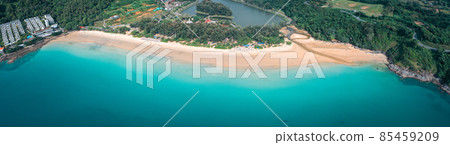 Aerial view of Nai Harn beach in Phuket, Thailand Aerial view of Nai Harn beach in Phuket, Thailand 85459209