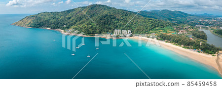 Aerial view of Nai Harn beach in Phuket, Thailand Aerial view of Nai Harn beach in Phuket, Thailand 85459458