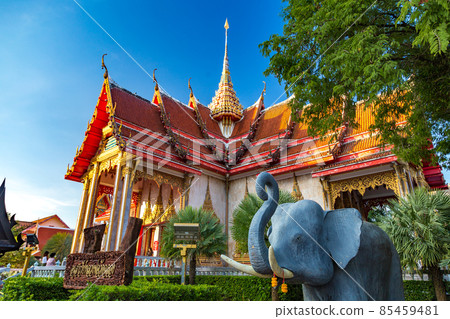 Wat Chalong temple in Phuket, Thailand Wat Chalong temple in Phuket, Thailand 85459481