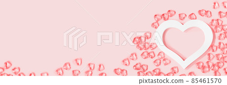 Valentines day concept many little hearts in red pin kbackground 85461570