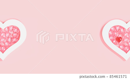 Valentines day concept many little hearts in red pin kbackground 85461571