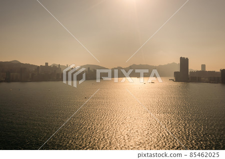 the Victoria Harbor in Hong Kong city skyline 11 Dec 2021 the Victoria Harbor in Hong Kong city skyline 11 Dec 2021 85462025