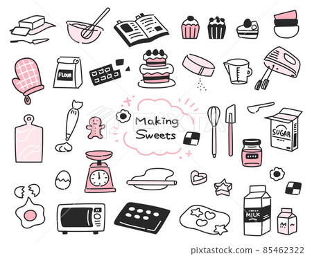 用於製作簡單醣果的圖標集 85462322