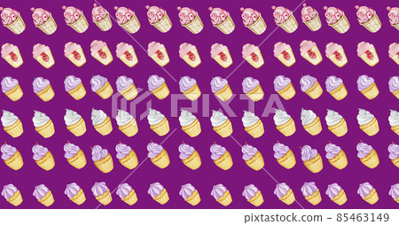 Royal Purple Cupcakes Muffin Sweets Food Horizontal for Social Media 85463149