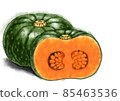 水彩風格，南瓜配料圖 85463536