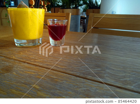 Delicious mango passion fruit smoothie 85464420