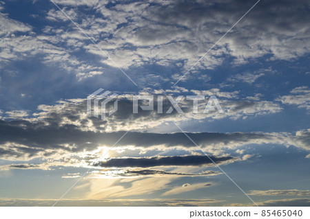 Beautiful sky with cloud before sunset Beautiful sky with cloud before sunset 85465040