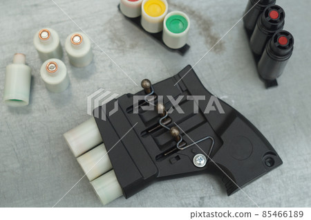 Starting device of hunter signals. Manual signal rocket launcher. Color signals. 85466189