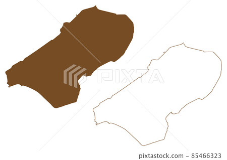 Flevopolder island (Netherlands, Holland) map vector illustration, scribble sketch Flevopolder map Flevopolder island (Netherlands, Holland) map vector illustration, scribble sketch Flevopolder map 85466323