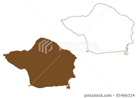 Faial island (Azores Archipelago, Portugal, Portuguese Republic) map vector illustration, scribble sketch Ilha Azul, Fayal or Blue Island map Faial island (Azores Archipelago, Portugal, Portuguese Republic) map vector illustration, scribble sketch Ilha Azul, Fayal or Blue Island map 85466324