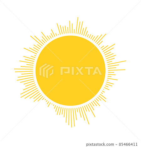 abstract sun logo template with different rays, geometric shapes design, vector illustration isolated on white background. abstract sun logo template with different rays, geometric shapes design, vector illustration isolated on white background. 85466411