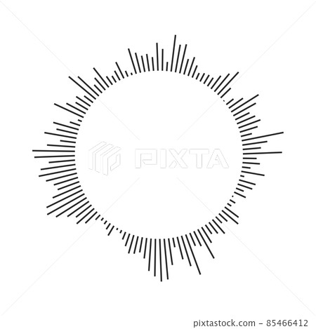 Burst, beams, rays geometric design circles. Vector illustration isolated on white background. Burst, beams, rays geometric design circles. Vector illustration isolated on white background. 85466412