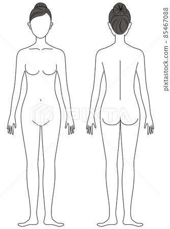 Female body_line Female body_line 85467088