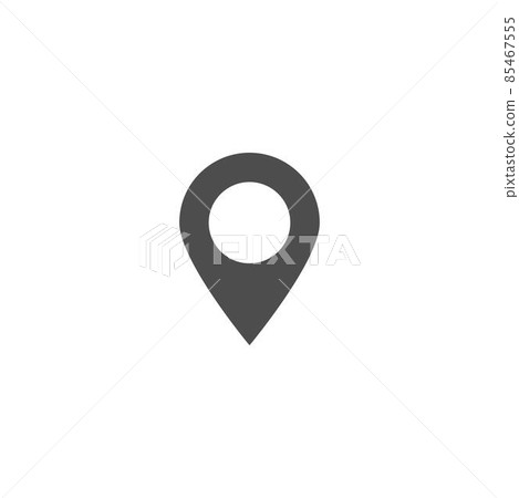 Map pointer icon flat design template illustration - Stock Illustration ...