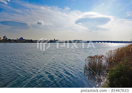 Sagami River estuary scenery Sagami River estuary scenery 85467633