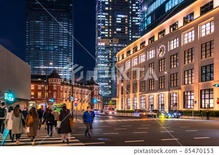 《Tokyo》 Tokyo Station, night return home 85470153
