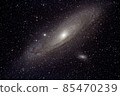 仙女座星系天文望遠鏡直接聚焦圖像 85470239