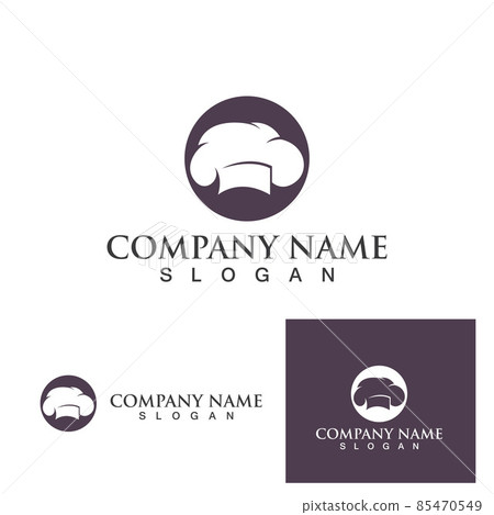 Hat chef logo template 85470549